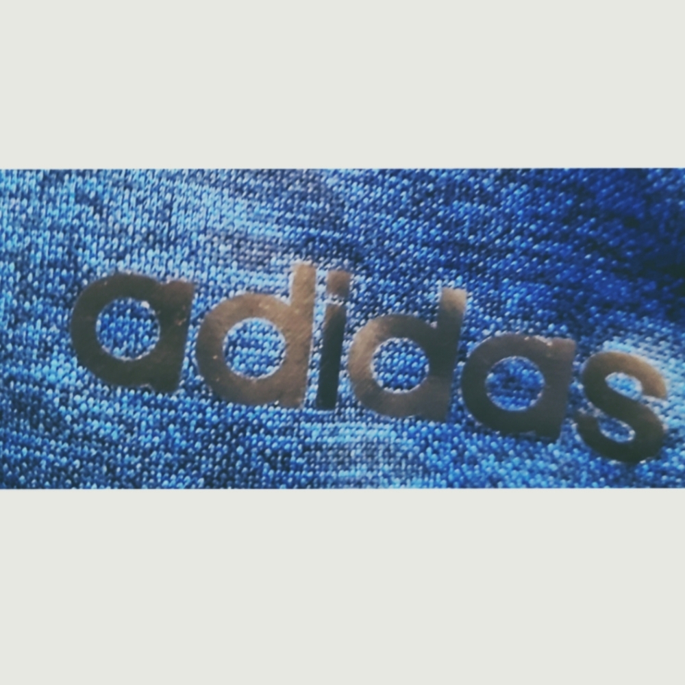 ADIDAS MEN'S BLUE ZIP FRONT HOODIE SIZE LARGE - Picture 3 of 5